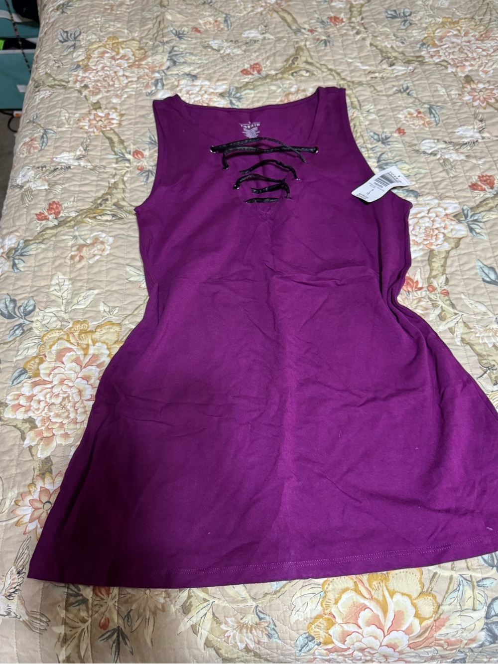 torrid Purple Lace-Up Tank